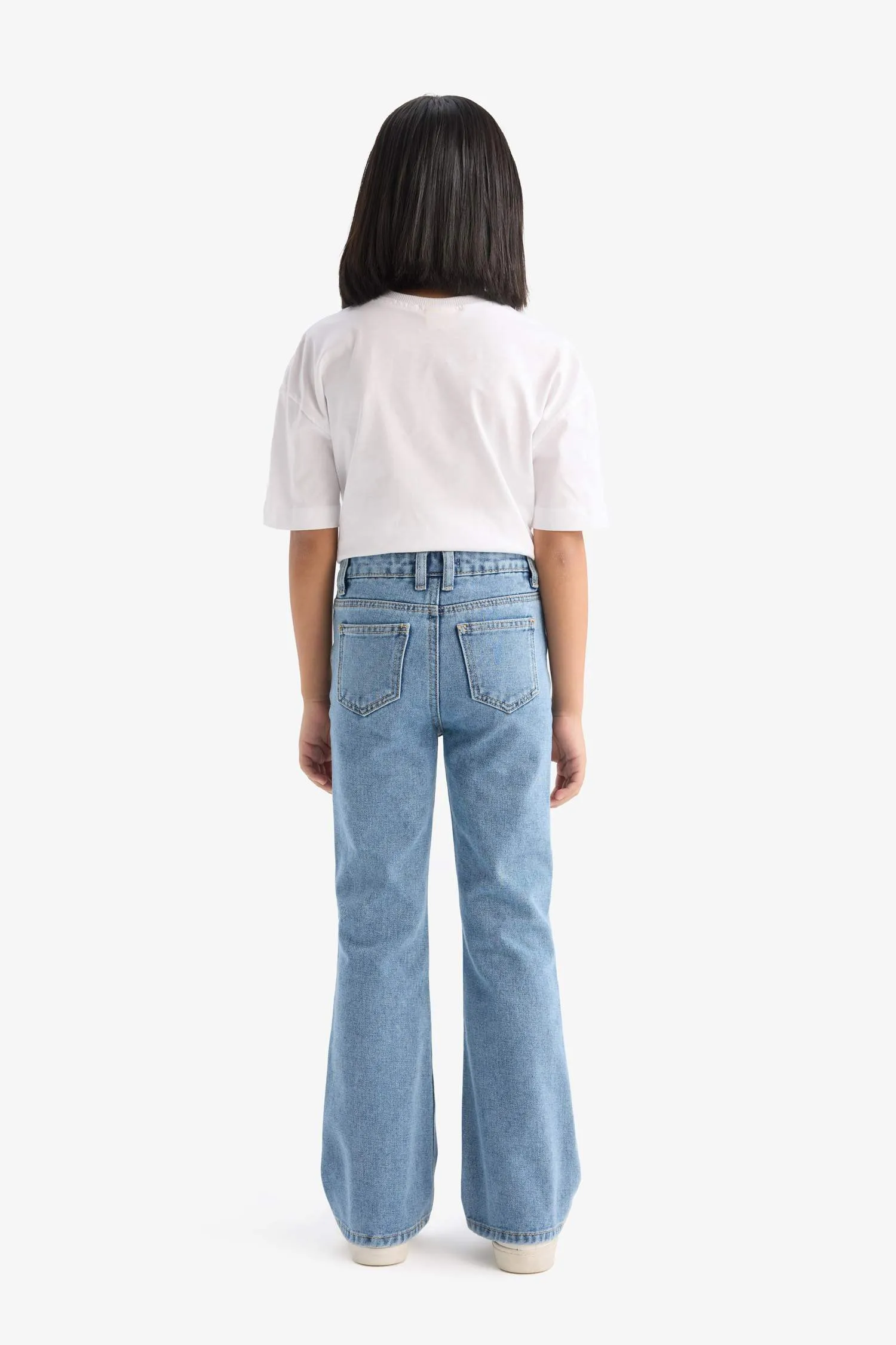 Girl Boy Flare Fit Spanish Leg Jean Pants