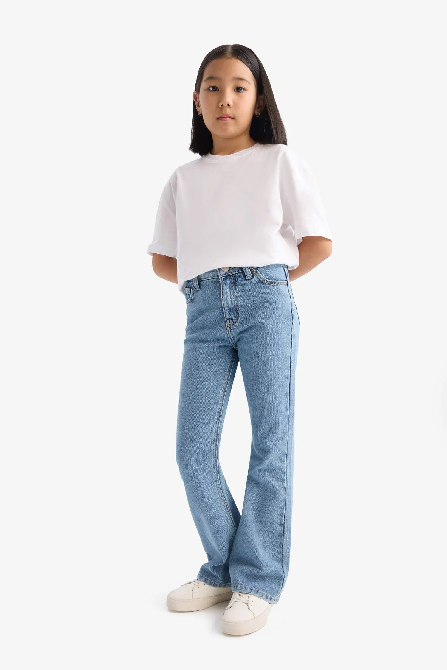 Girl Boy Flare Fit Spanish Leg Jean Pants