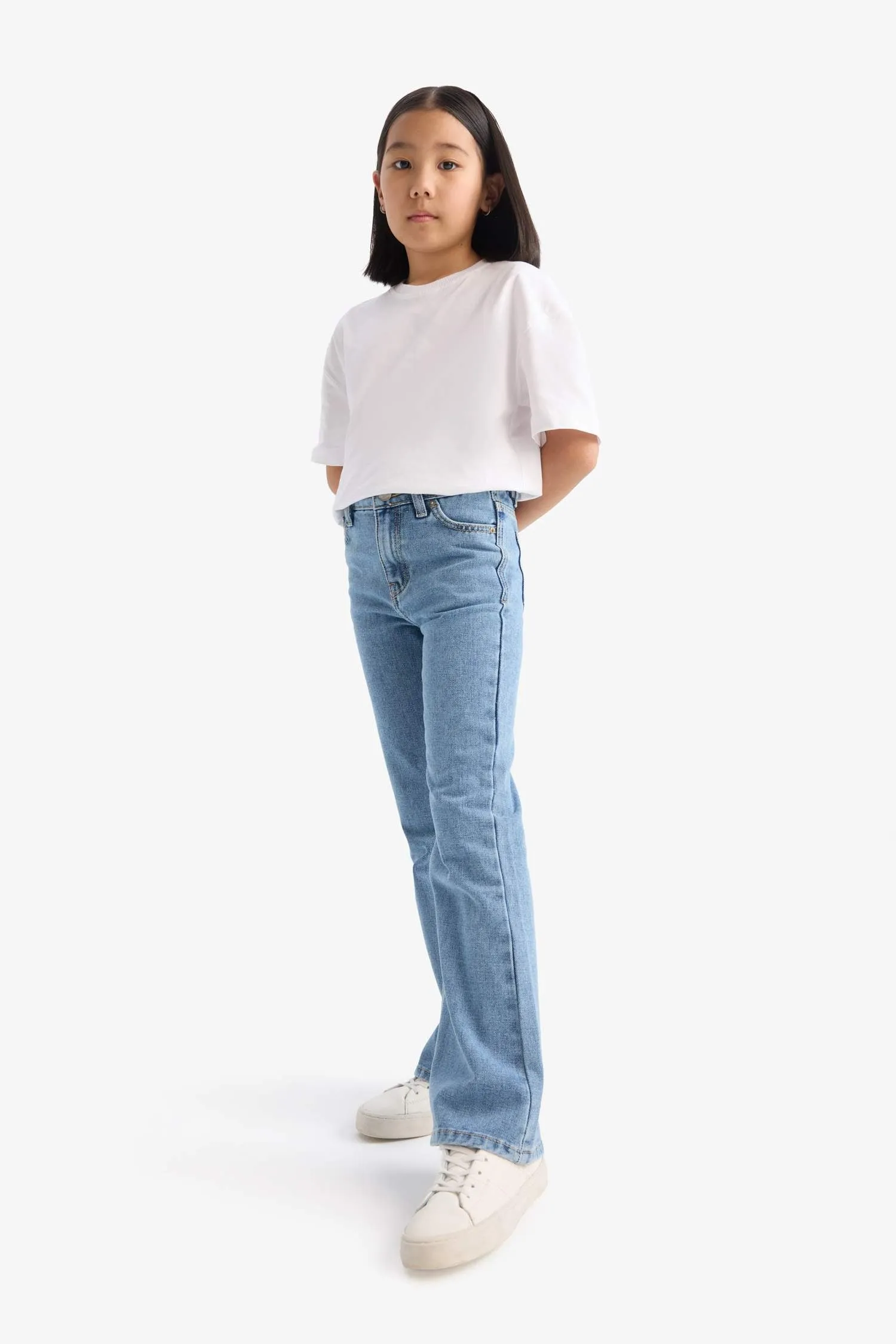 Girl Boy Flare Fit Spanish Leg Jean Pants