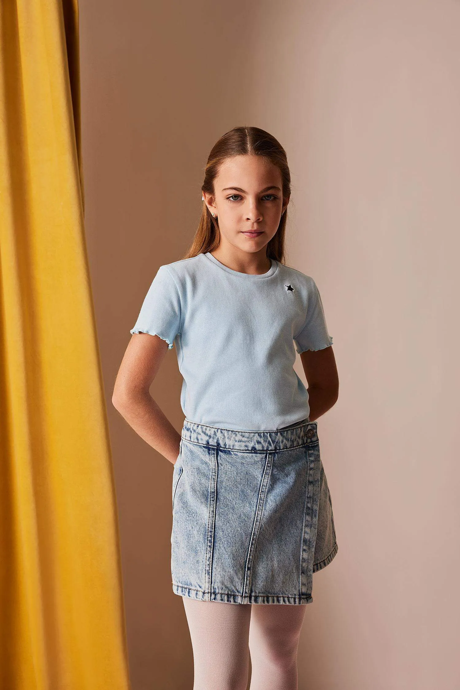 Girl Jean Skort
