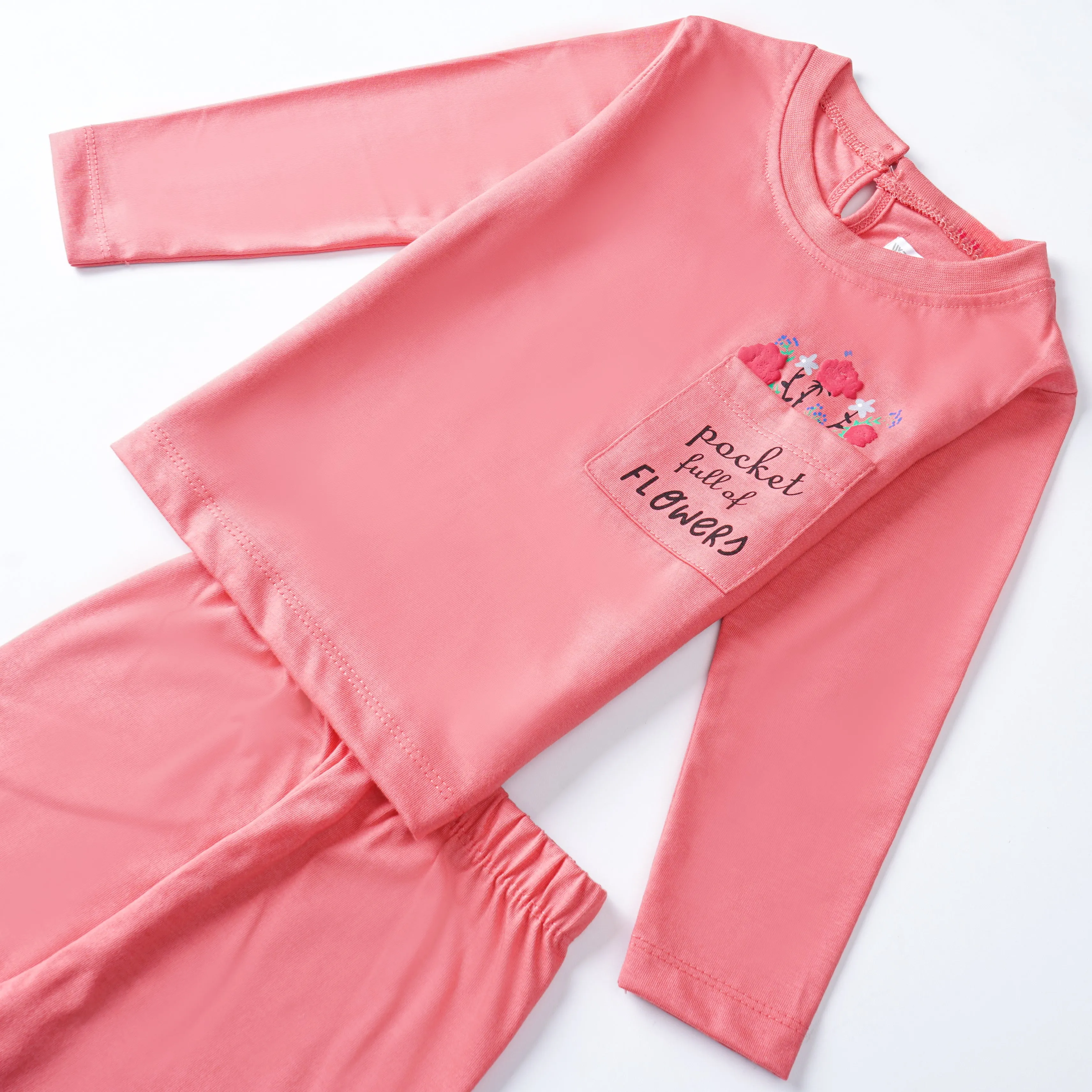 Girls Printed Full Sleeve Suit