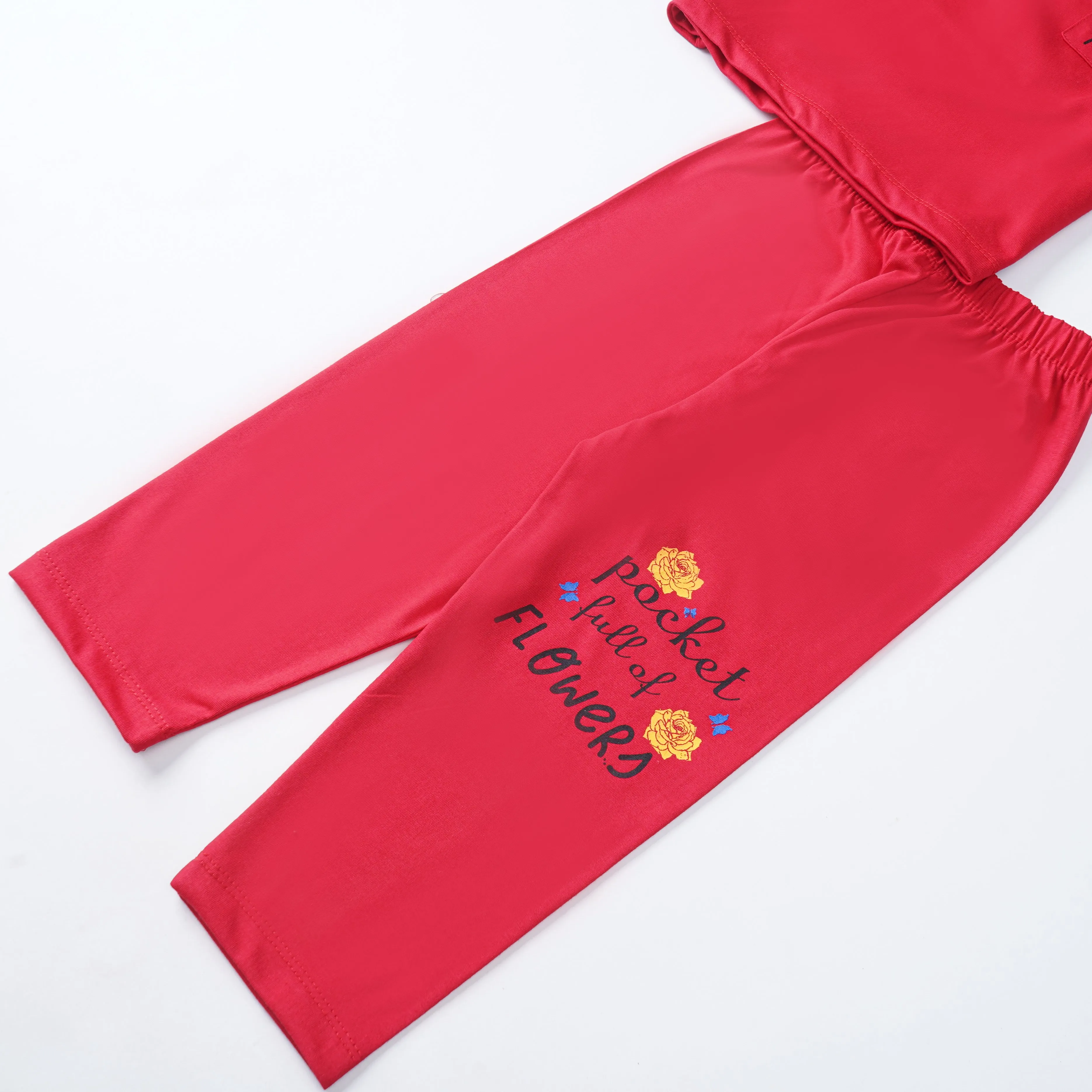 Girls Printed Full Sleeve Suit