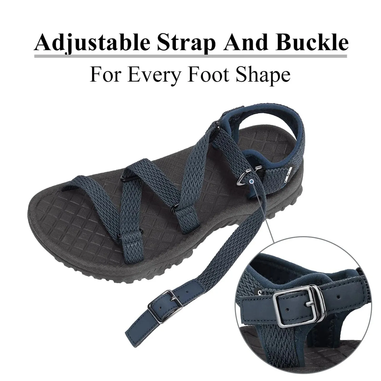 GOLDEN CAMEL Women's Arch Support Sandals Waterproof Hiking Sandals Water Beach Sandals Adjustable Lightweight Athletic Sandals