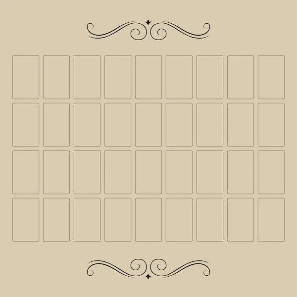 Grand Tableau Lenormand Tarot Cloth