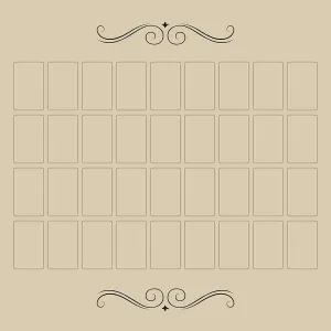 Grand Tableau Lenormand Tarot Cloth