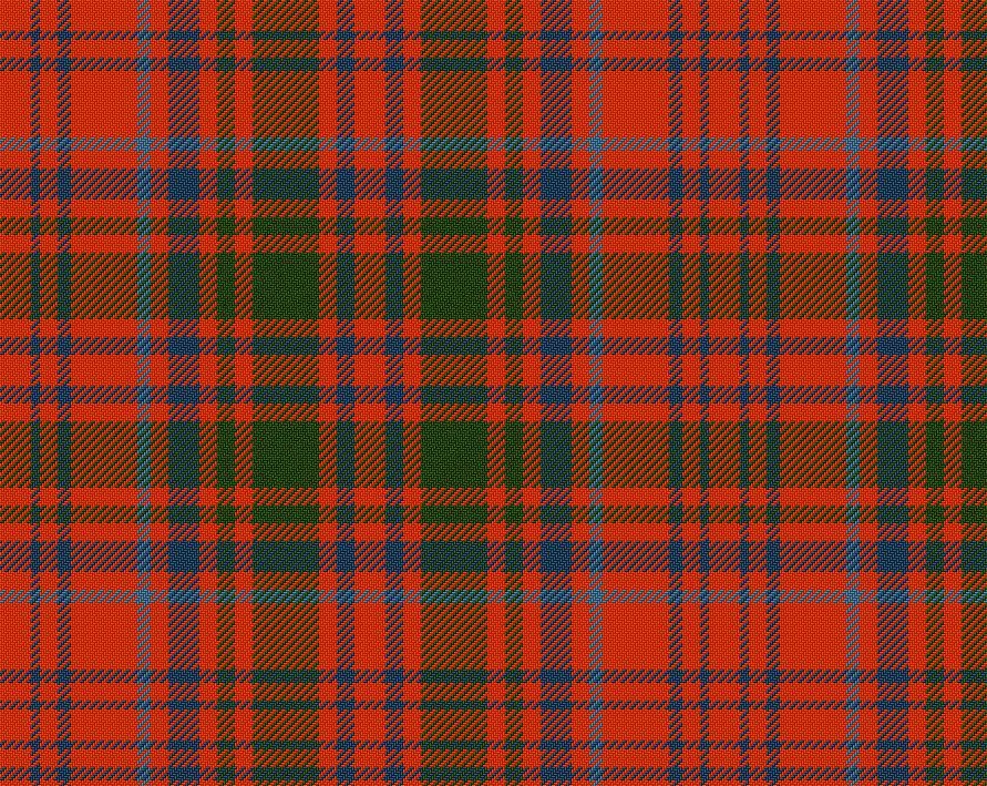 Grant Red Ancient Medium Weight 11oz Tartan Cloth