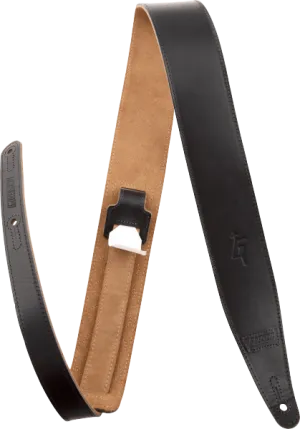 Gretsch® G Arrow Leather Strap, Black, 3"