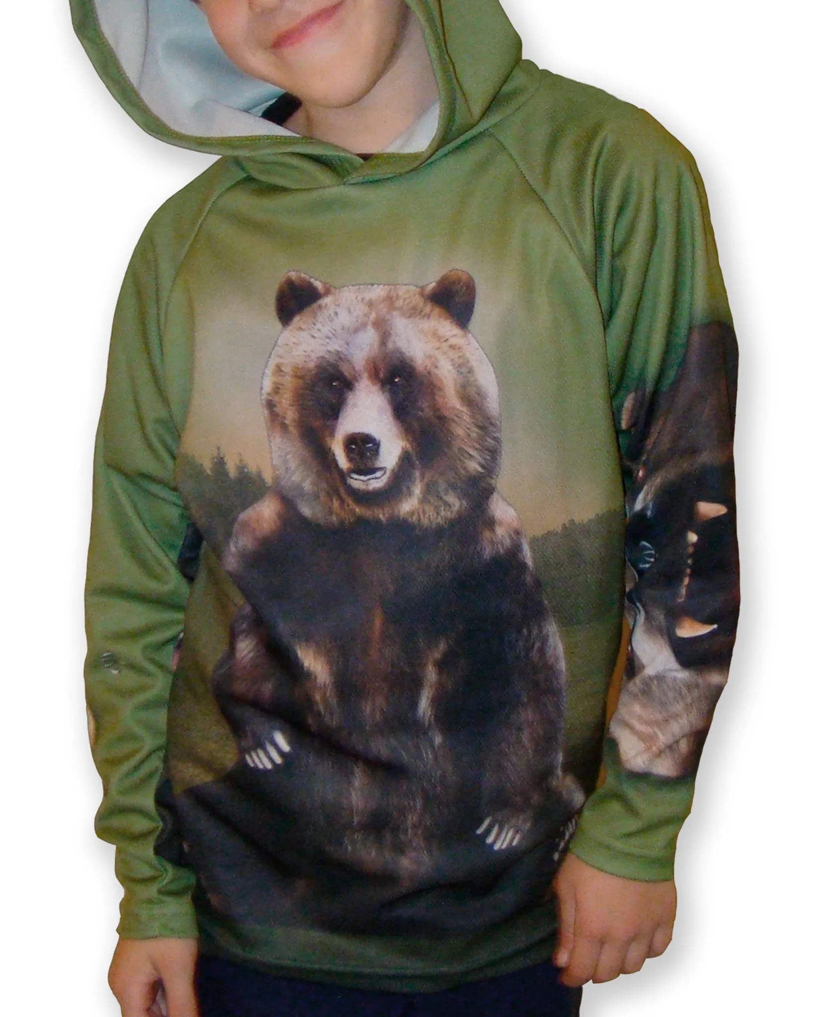 GRIZZLY BEAR Hoodie Chomp Shirt by MOUTHMAN®