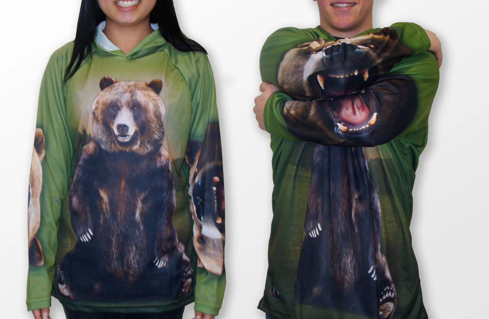 GRIZZLY BEAR Hoodie Chomp Shirt by MOUTHMAN®
