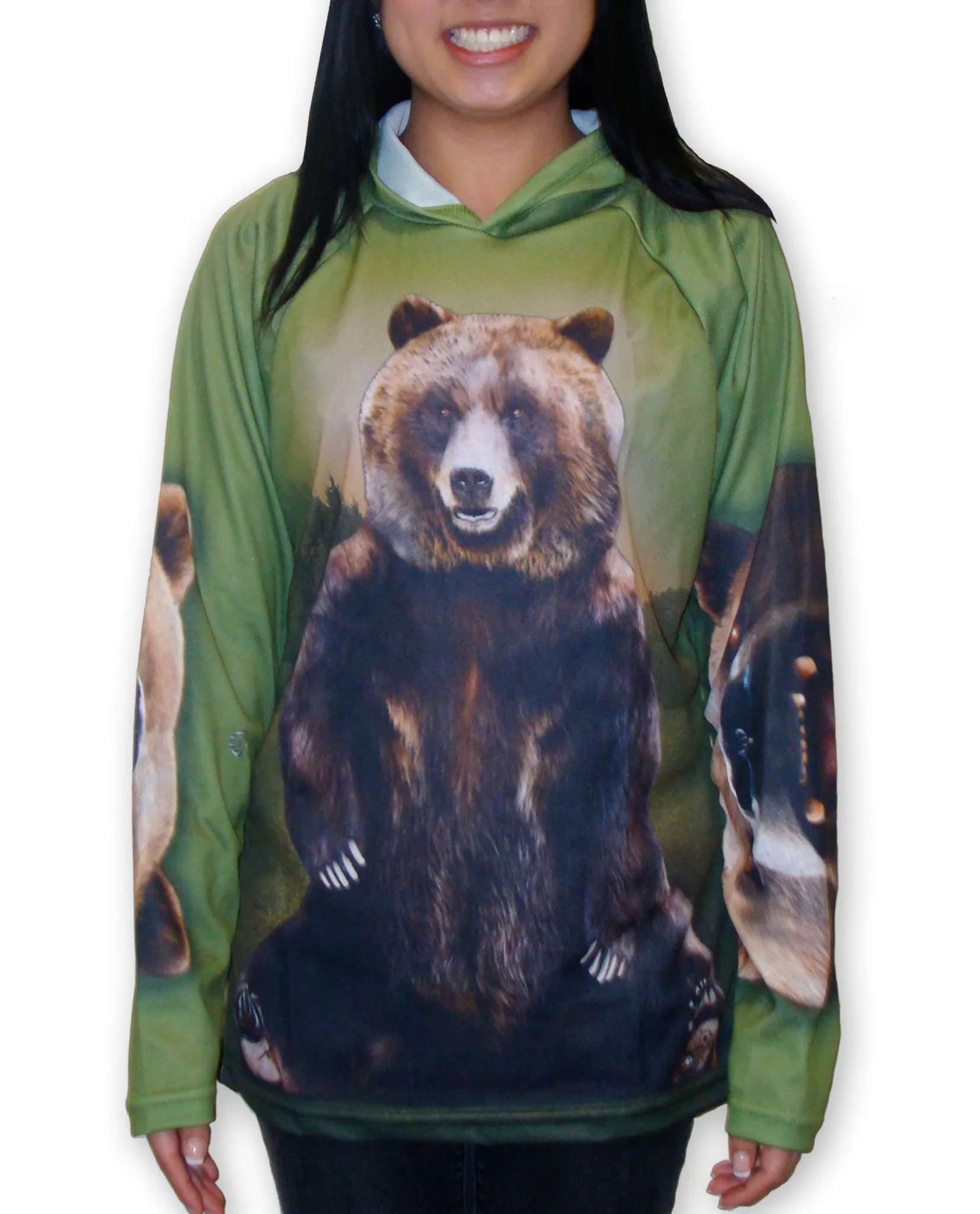 GRIZZLY BEAR Hoodie Chomp Shirt by MOUTHMAN®