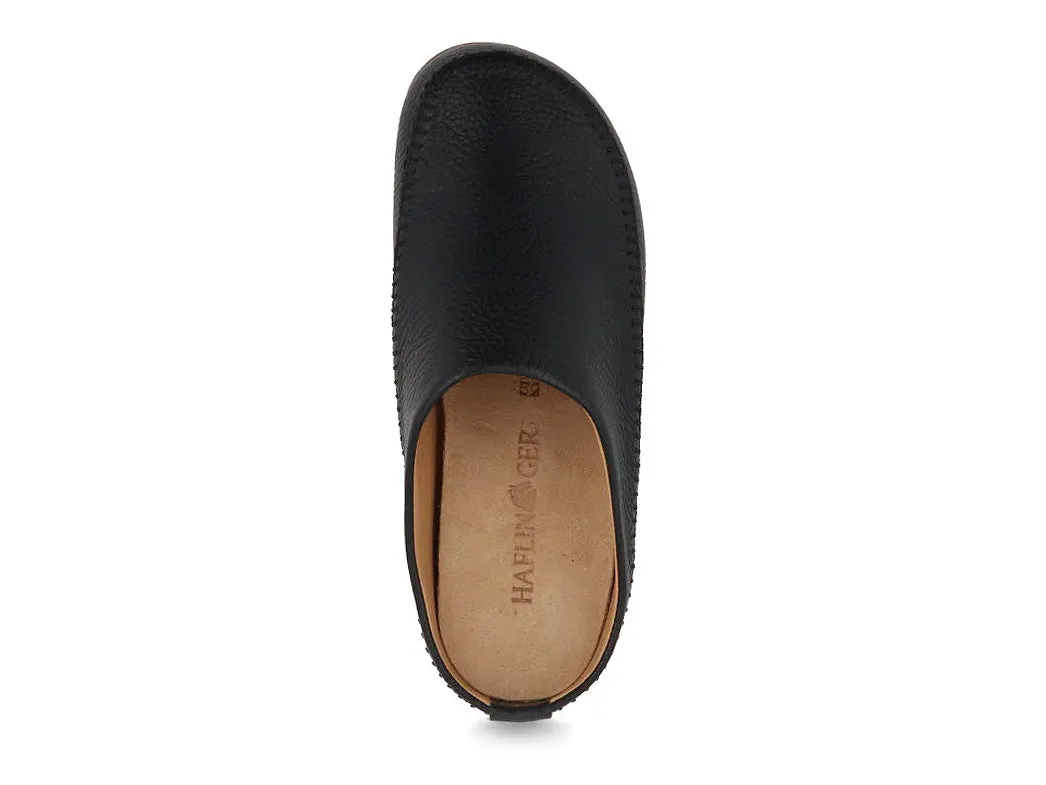 HAFLINGER Women Men leather Slippers 'Everest Softi', black