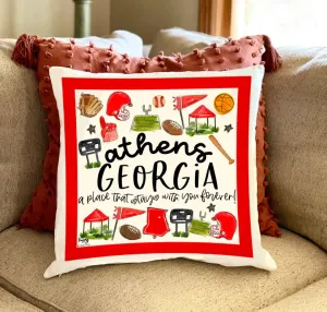 Happy by Rachel - Pillow - Athens GA