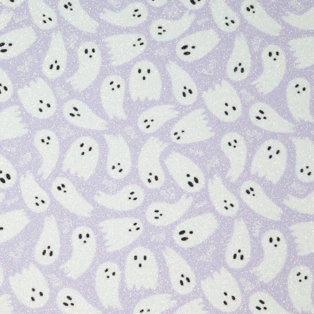Happy Haunting Printed Glitter Felt