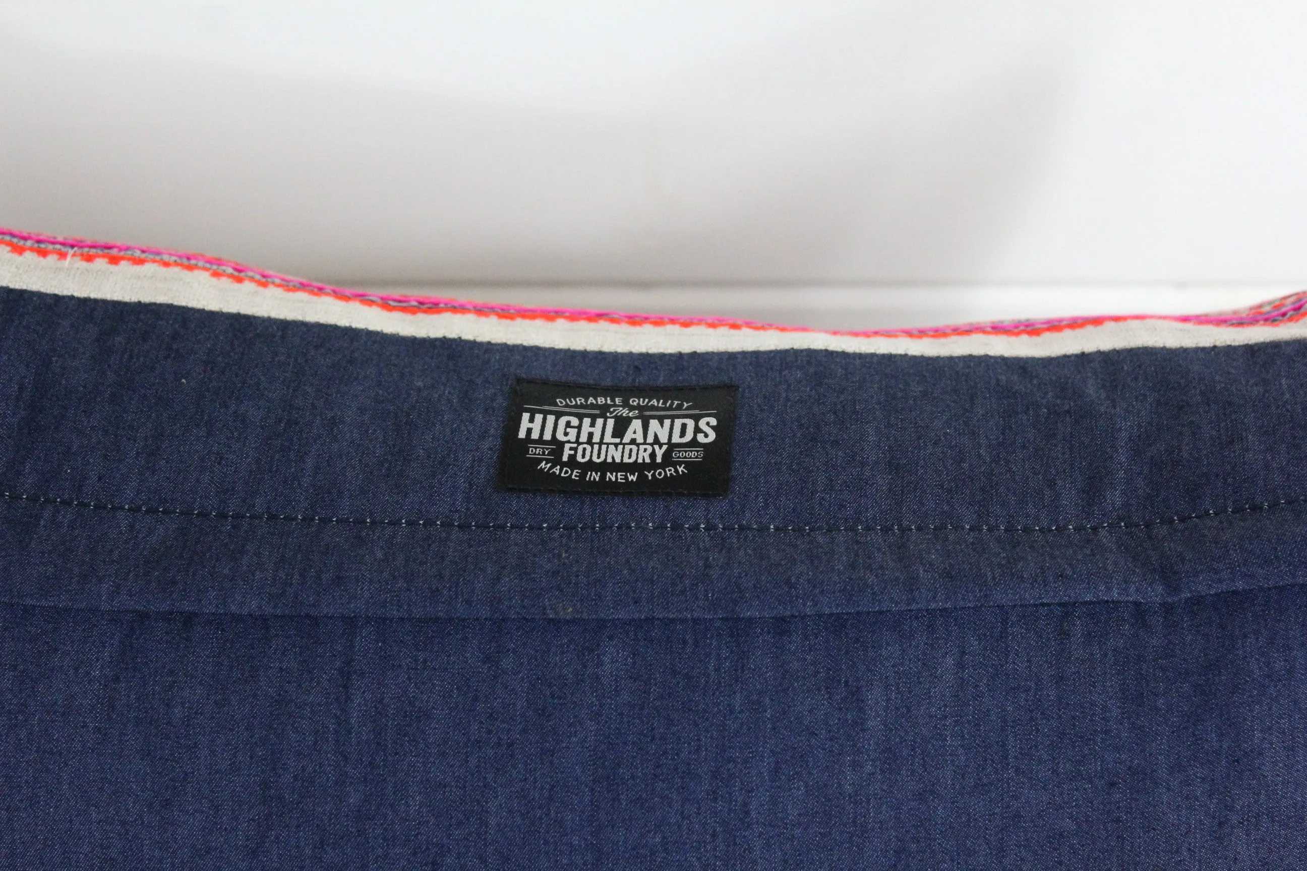 Indigo Ikat Lounge Pillow