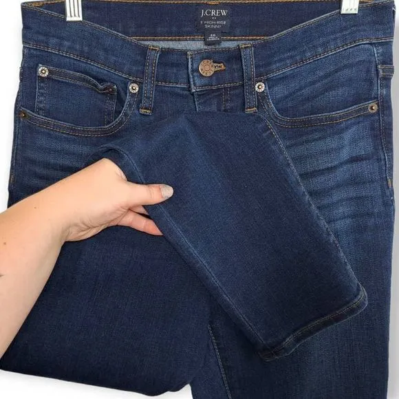 J Crew 9&quot; High Rise Skinny Jeans size 26