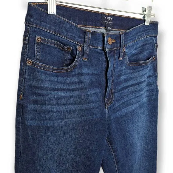 J Crew 9&quot; High Rise Skinny Jeans size 26