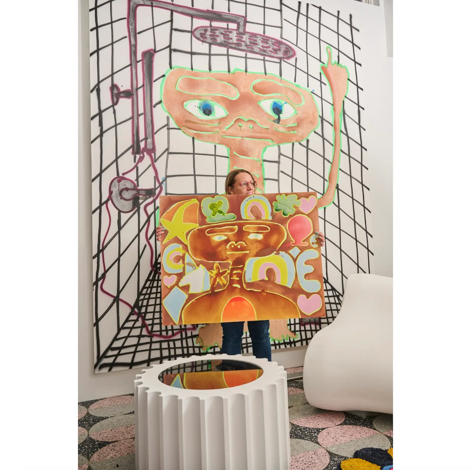 Katherine Bernhardt, Lucky Charms are Magically Delicious, 2024; Signed and Numbered Limited Edition Print