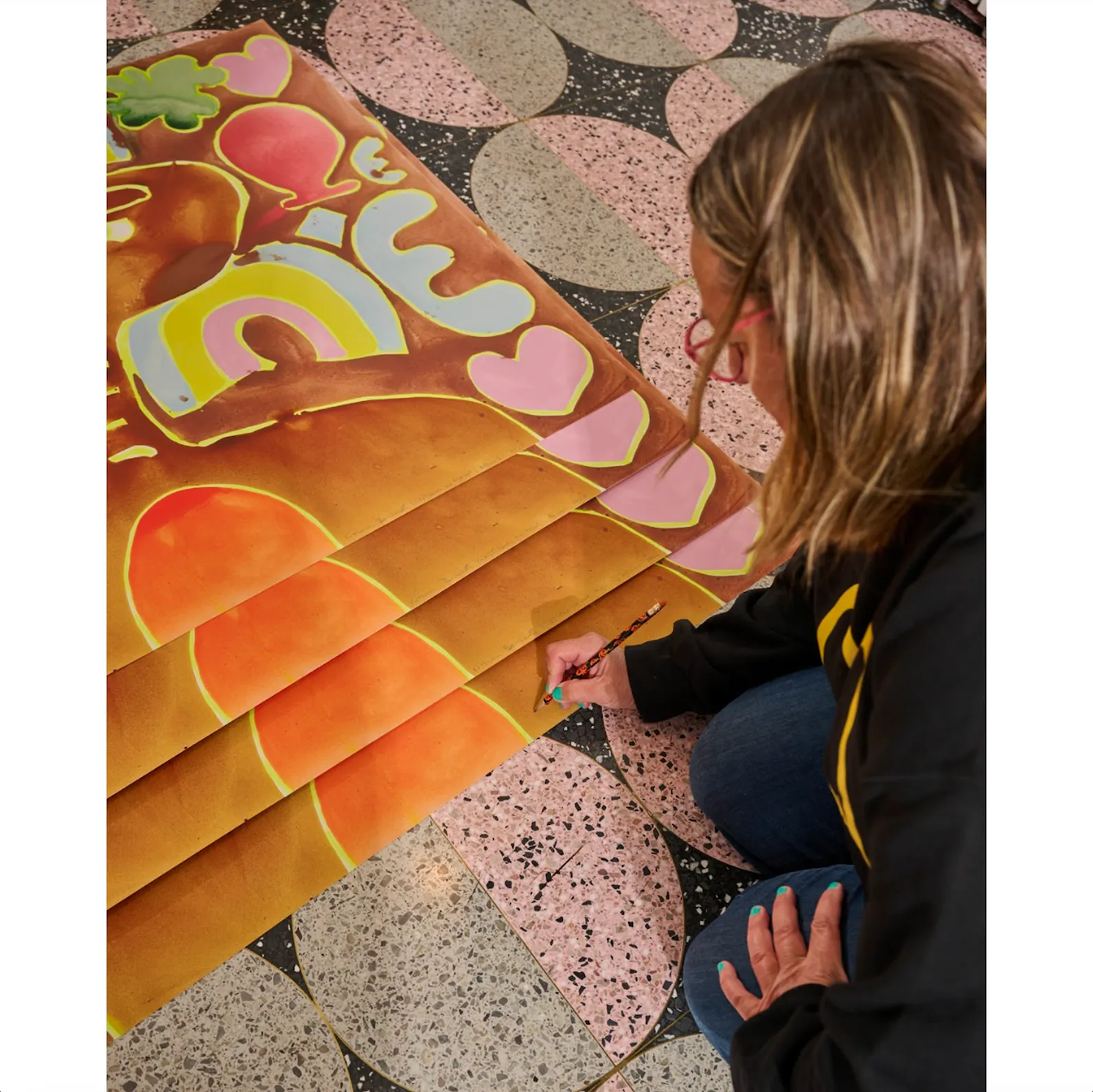 Katherine Bernhardt, Lucky Charms are Magically Delicious, 2024; Signed and Numbered Limited Edition Print