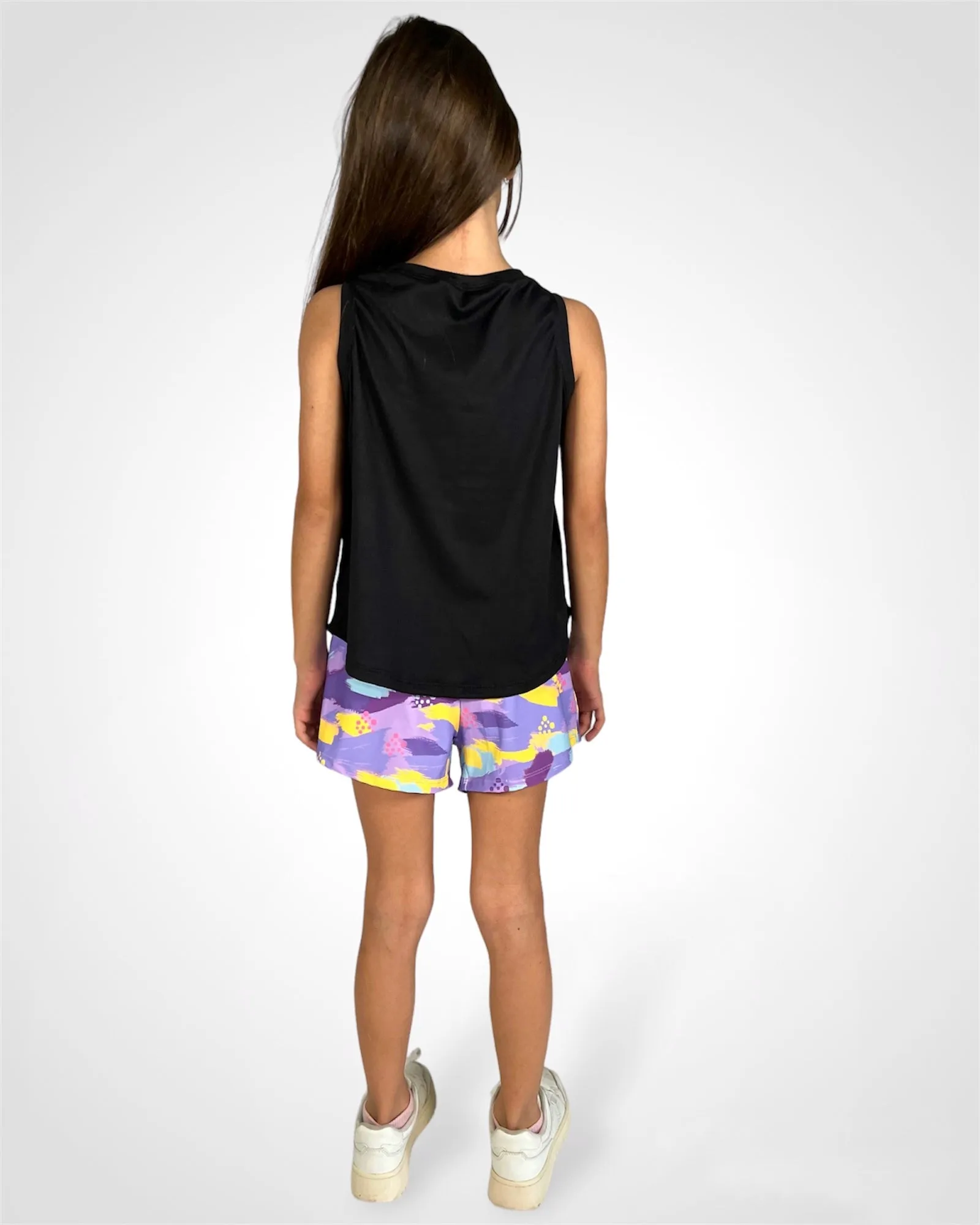 Kid colorful short purple