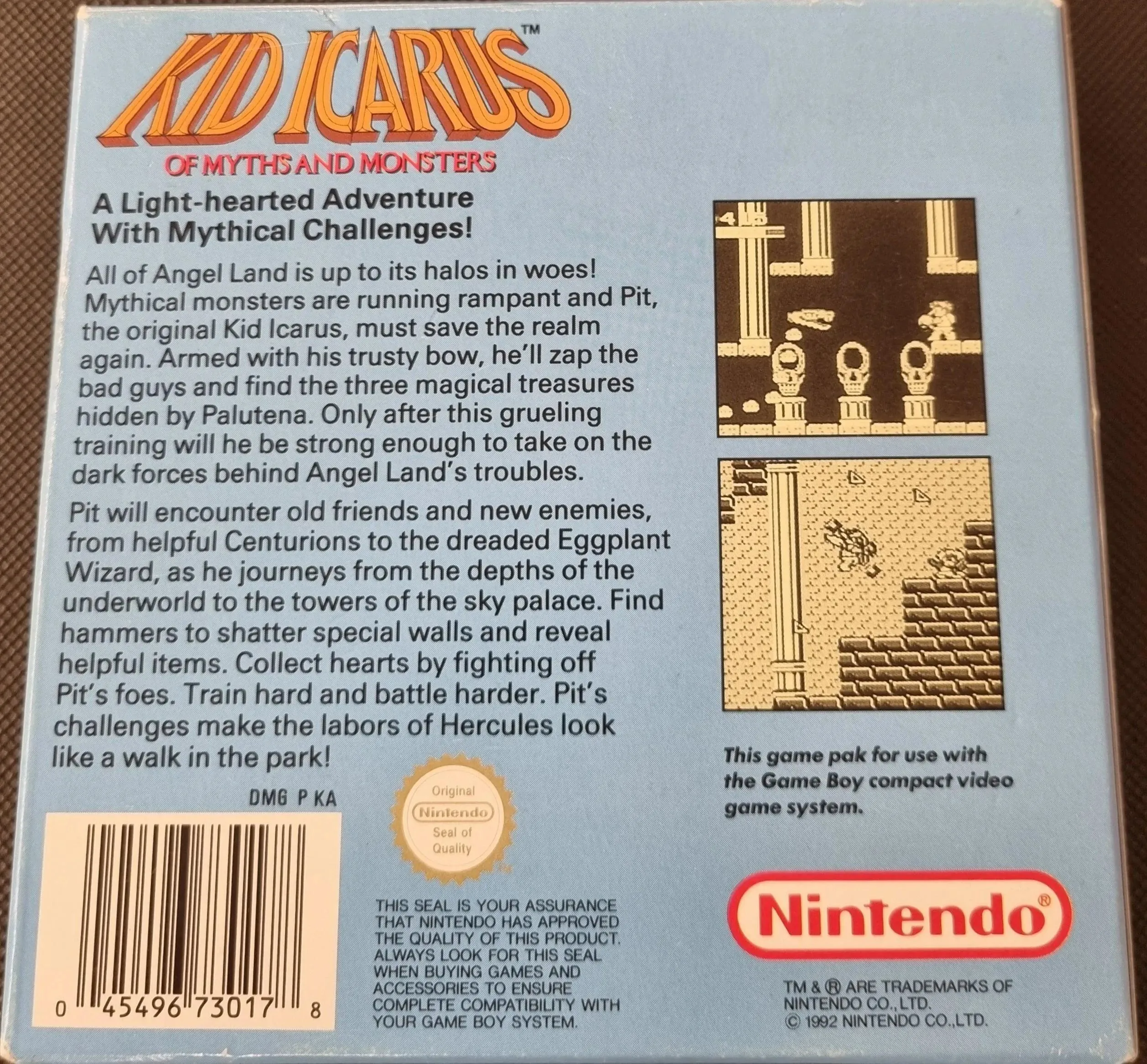 Kid Icarus i æske