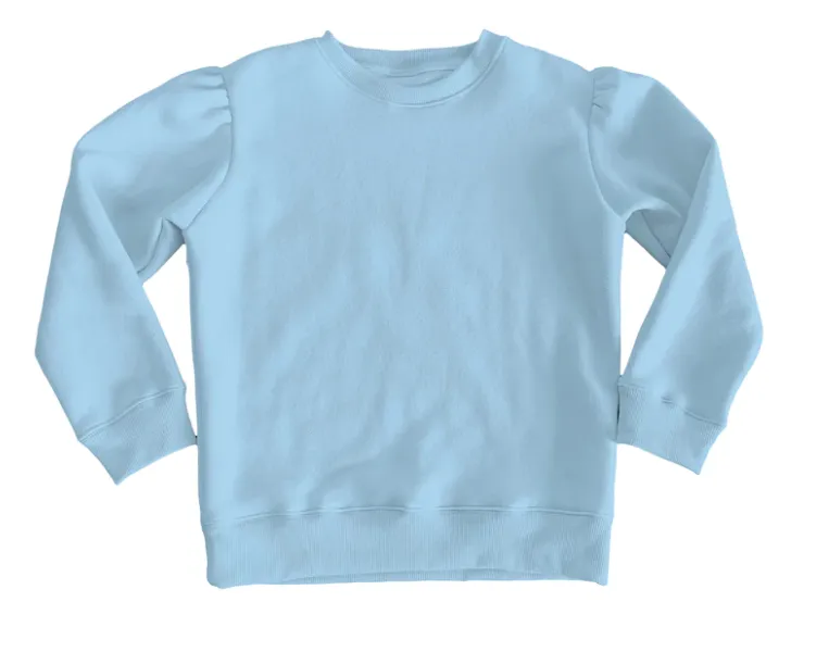 Kids Holly Sweatshirt - Light Blue French Terry