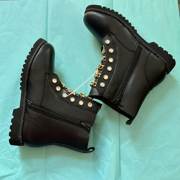 Kurt Geiger London Kids' Mini Bax Combat Boot