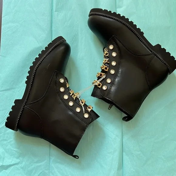 Kurt Geiger London Kids' Mini Bax Combat Boot