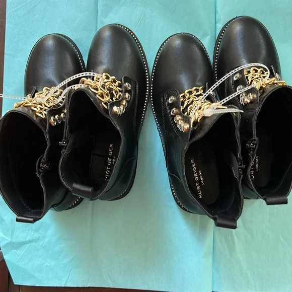Kurt Geiger London Kids' Mini Bax Combat Boot
