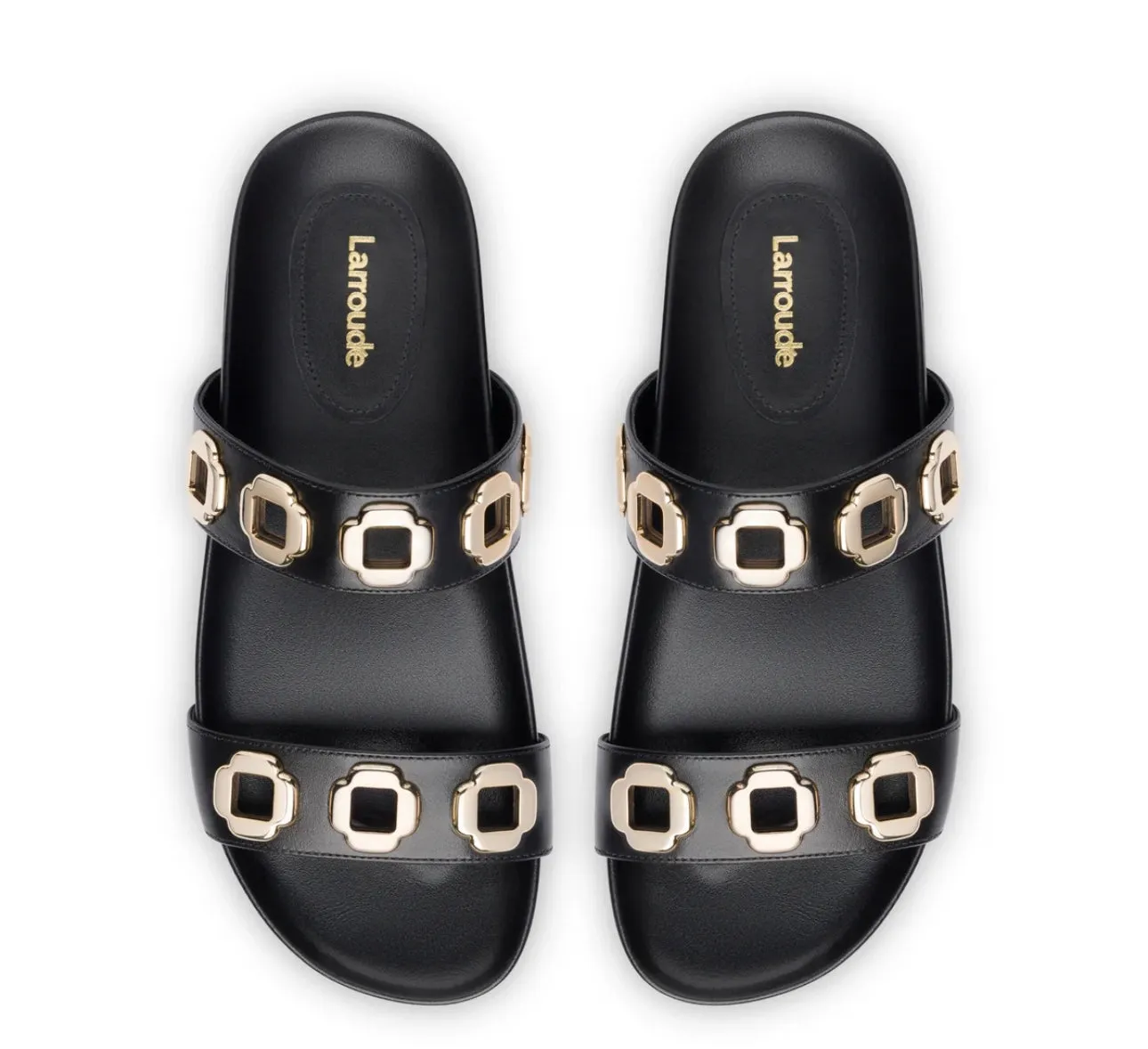 LARROUDÉ
Milan Slide In Black Leather
