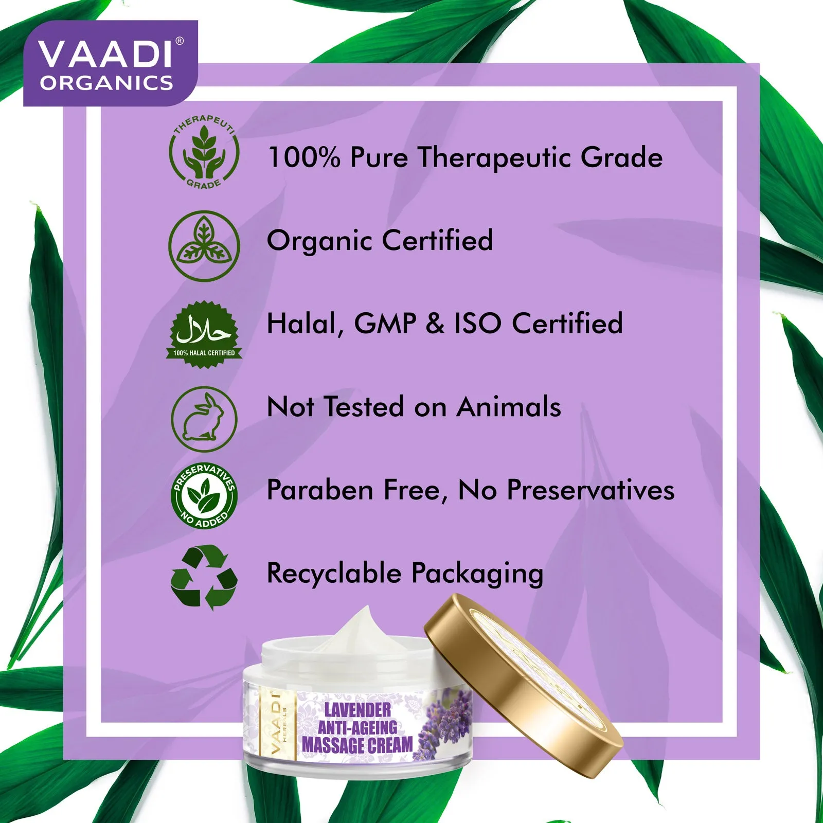 Lavender Anti-Ageing Massage Cream (50 gms)
