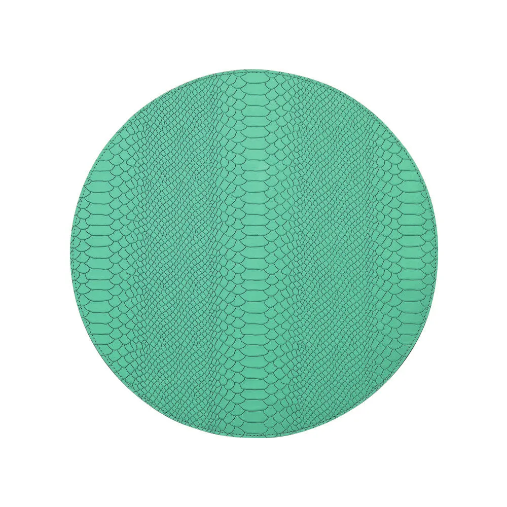 Leather Round Placemats - Set of 2