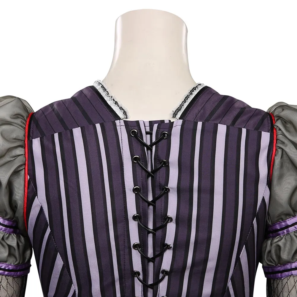 Lemony Snicket‘s A Series of Unfortunate Events Halloween Carnival Suit Violet Baudelaire Cosplay Costume Dress Outfits