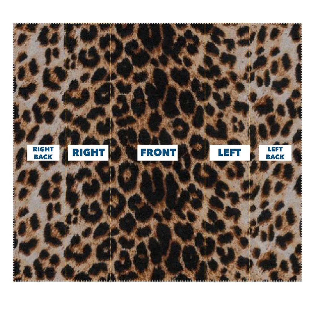 Leopard Fur Print Neck Gaiter/Face Mask