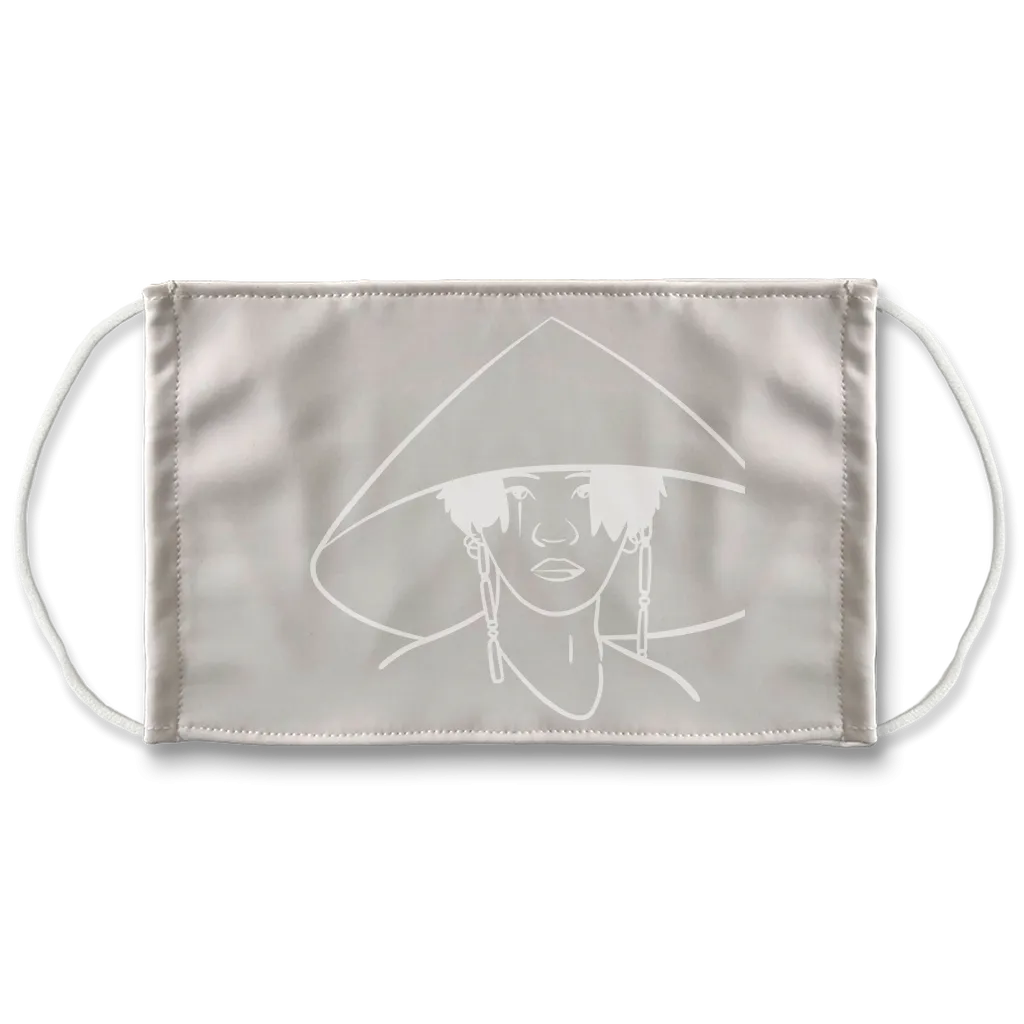 Line Art D Sublimation Face Mask