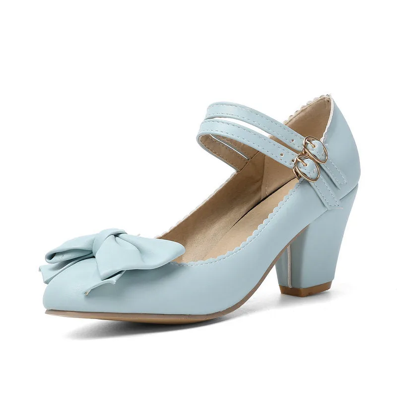 Lolita Bow Heel Shoes