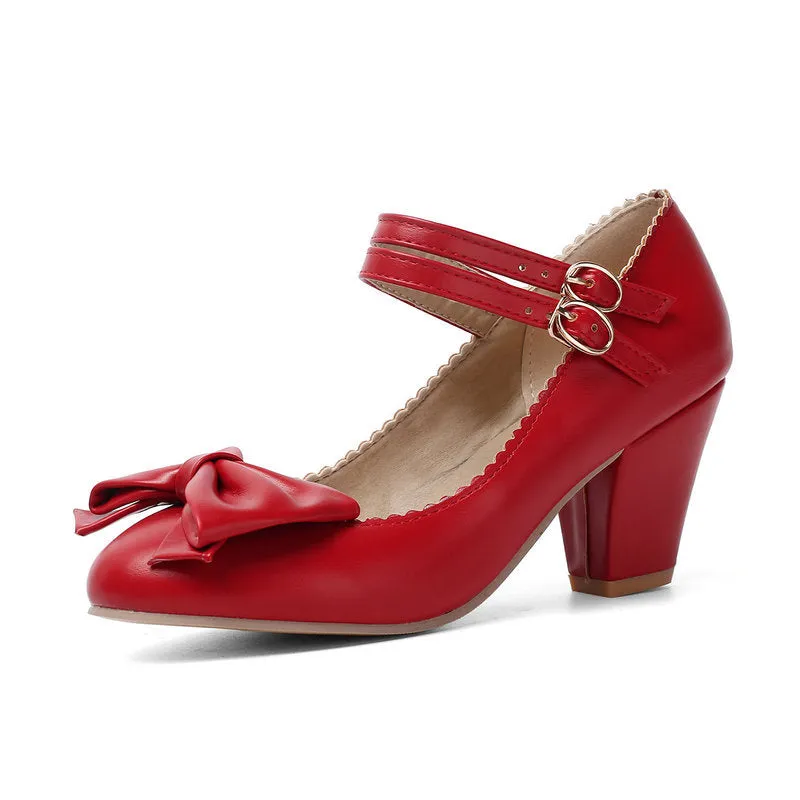 Lolita Bow Heel Shoes