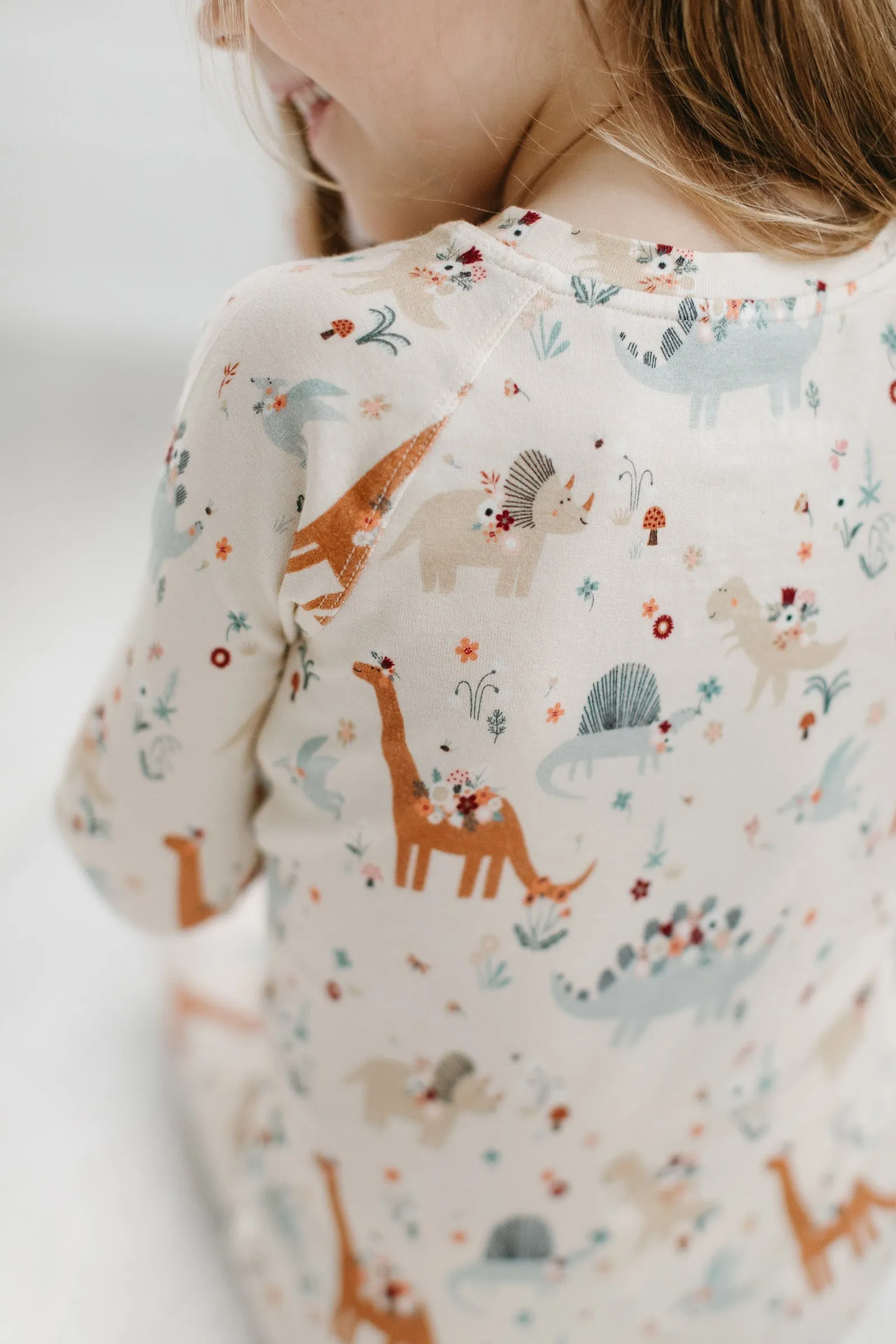 Long Sleeve Pajama Set - Baby Dinomite