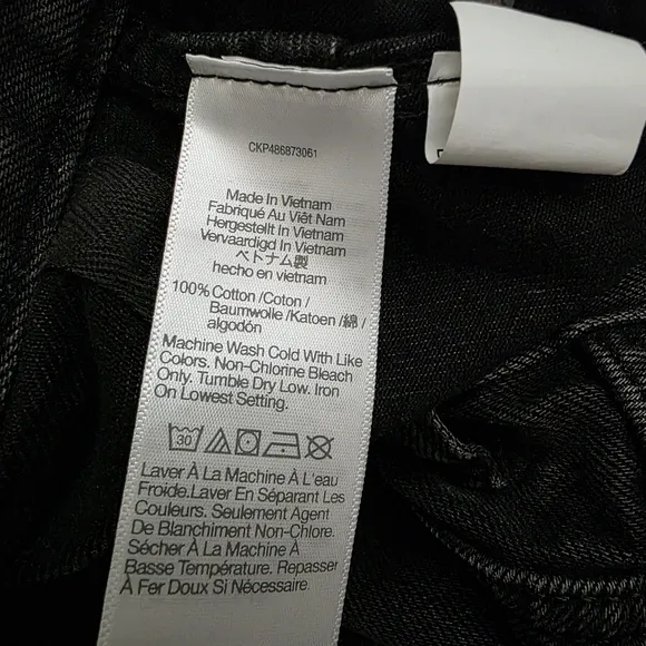 Madewell Black Raw Hem Mid Rise Denim Midi Skirt