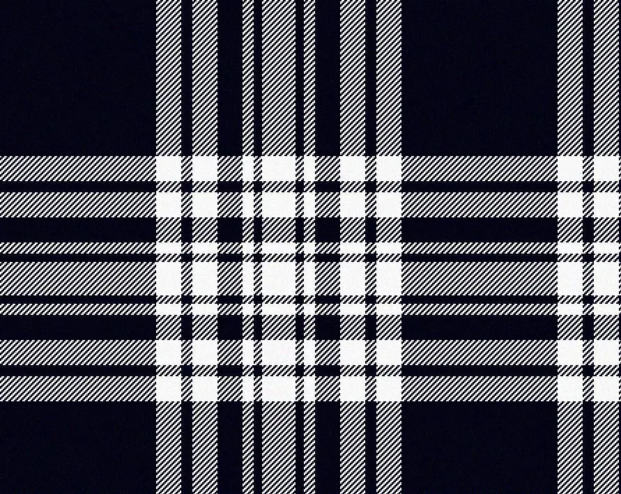 Menzies Navy/White Modern Medium Weight 11oz Tartan Cloth
