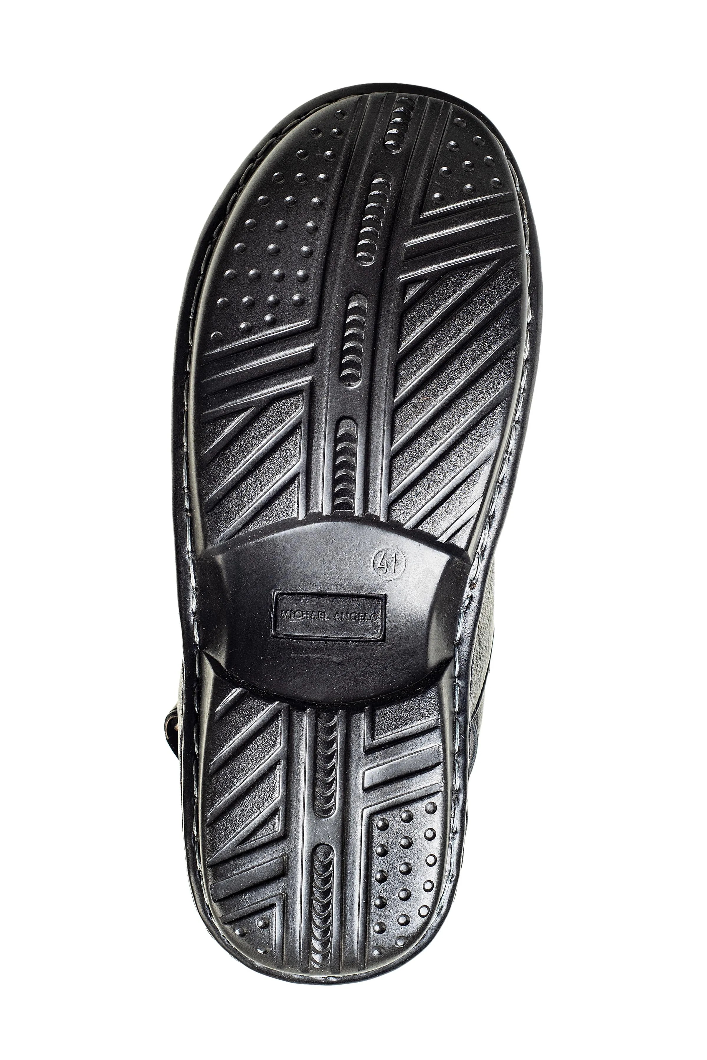 Michael Angelo Gents Black Sandal