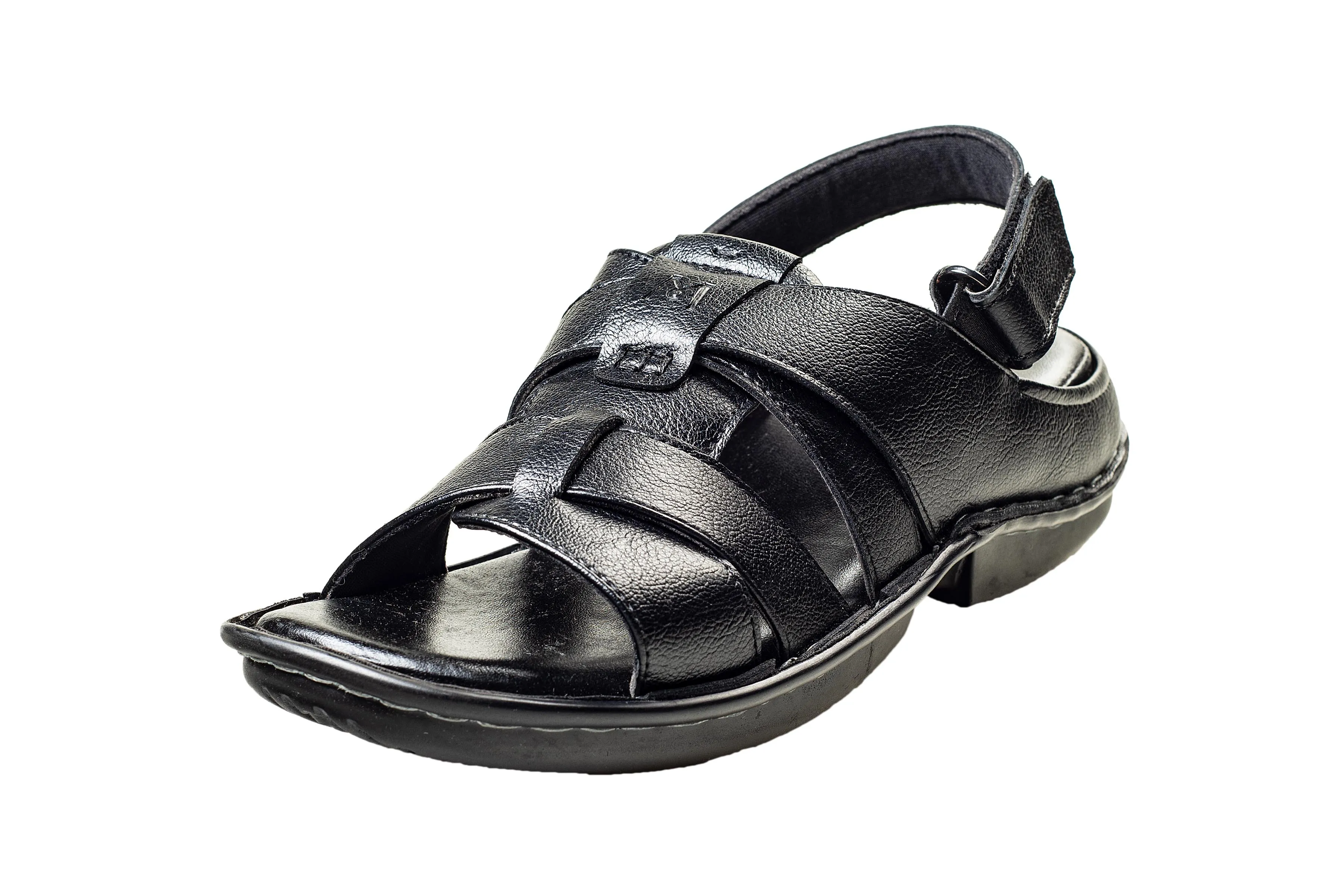 Michael Angelo Gents Black Sandal