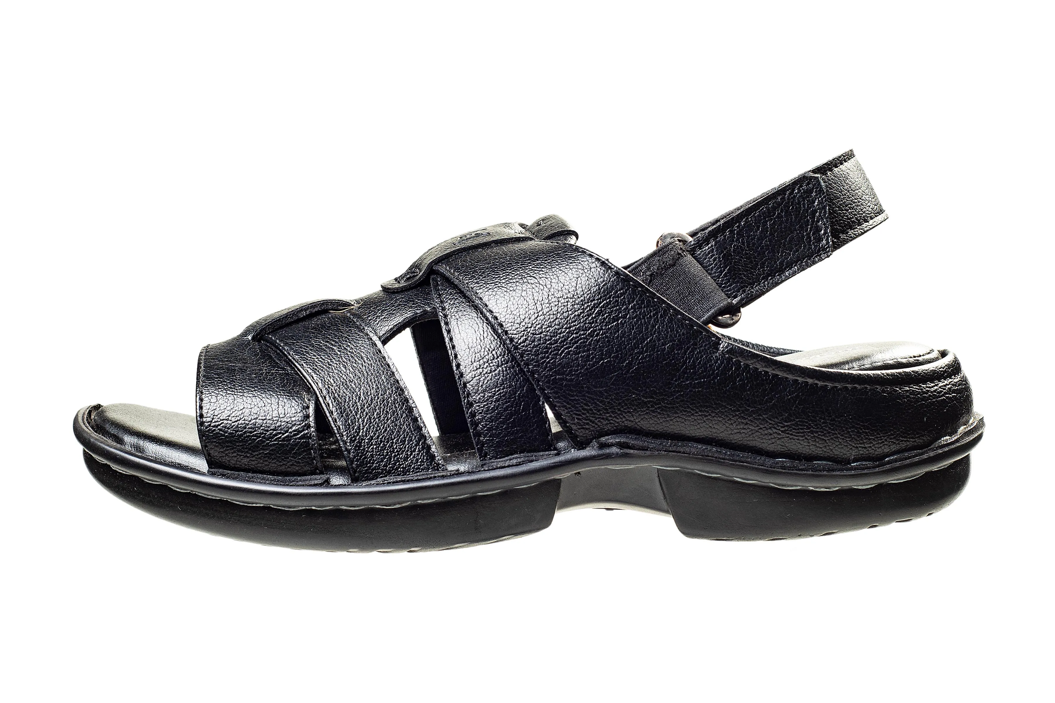 Michael Angelo Gents Black Sandal