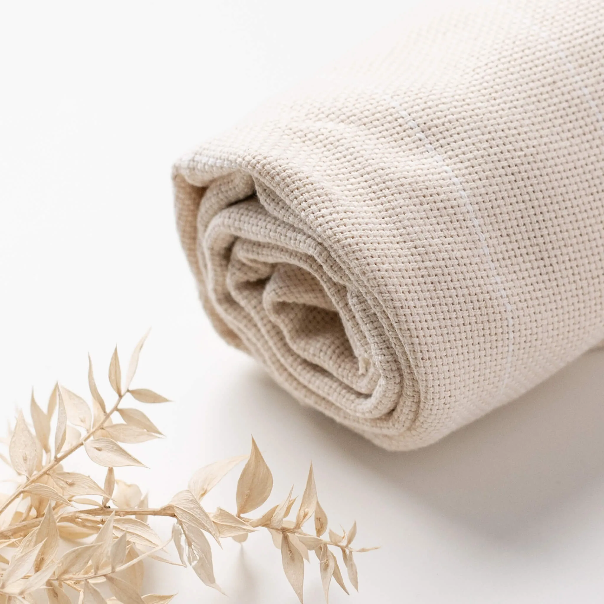 Monks cloth punch needle fabric (USA)