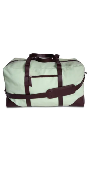 Moraltive Weekender Bags - Mint Green & Brown
