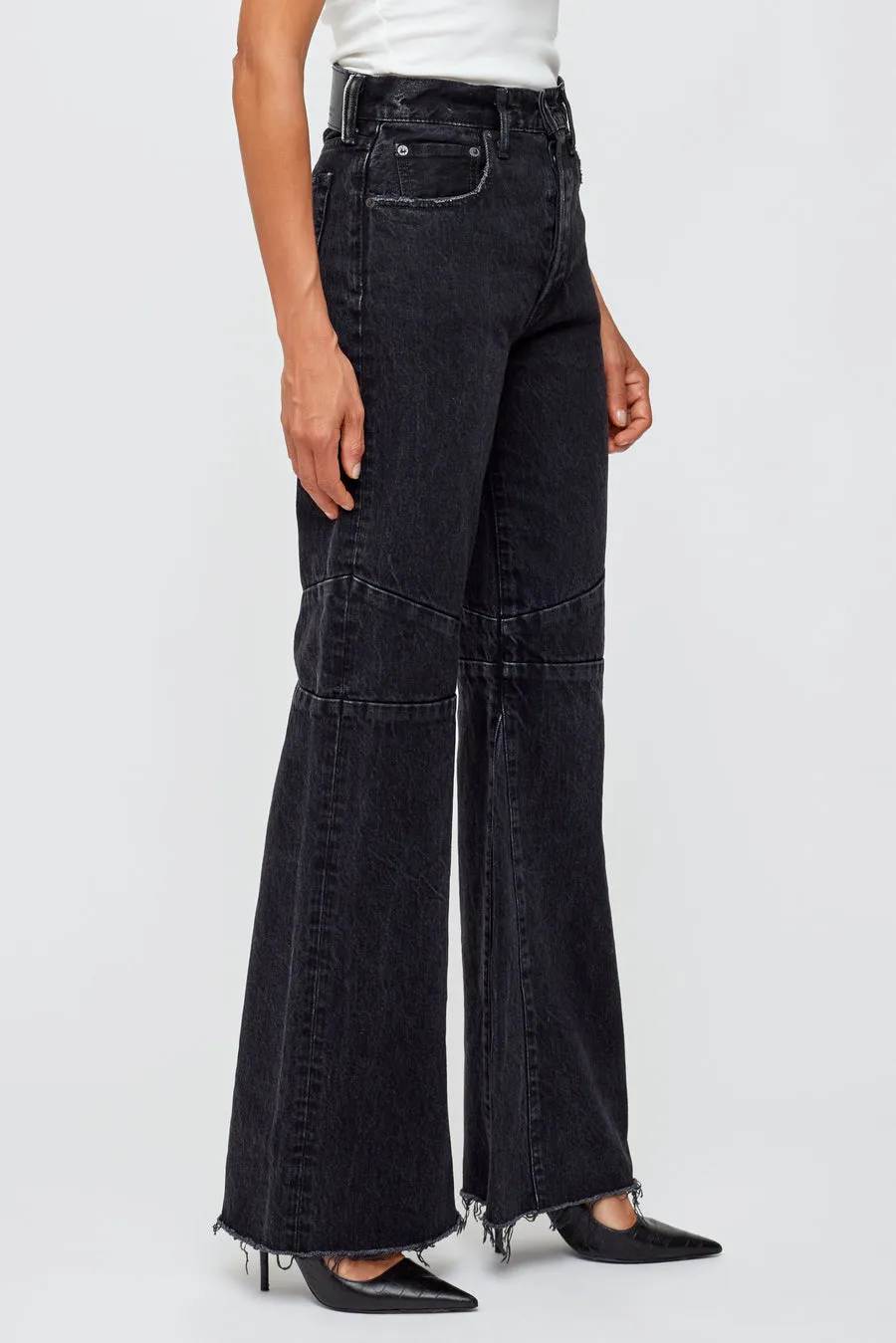 Moussy Vintage - Angeline Switching Flare - Black