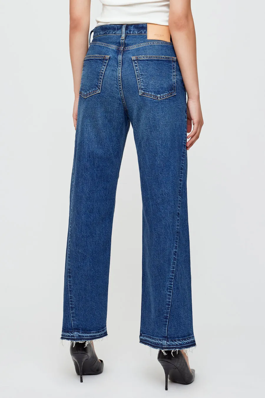 Moussy Vintage - Espanola Wide Straight - Blue
