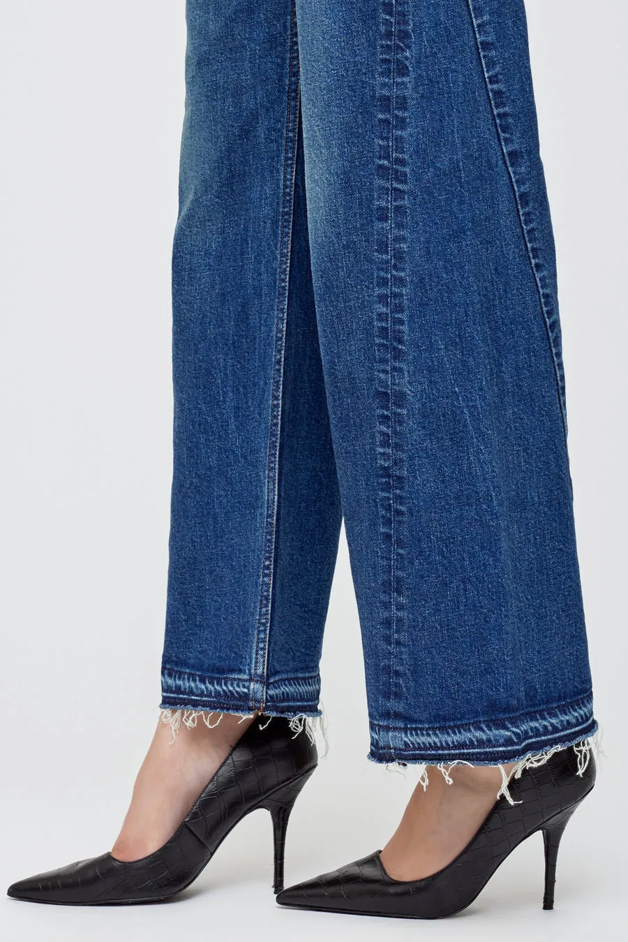 Moussy Vintage - Espanola Wide Straight - Blue