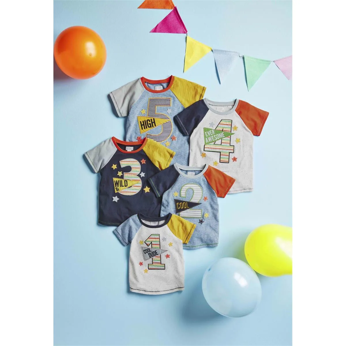 Mud Pie Boy Birthday Tee - High Five