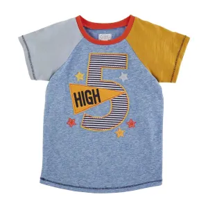 Mud Pie Boy Birthday Tee - High Five