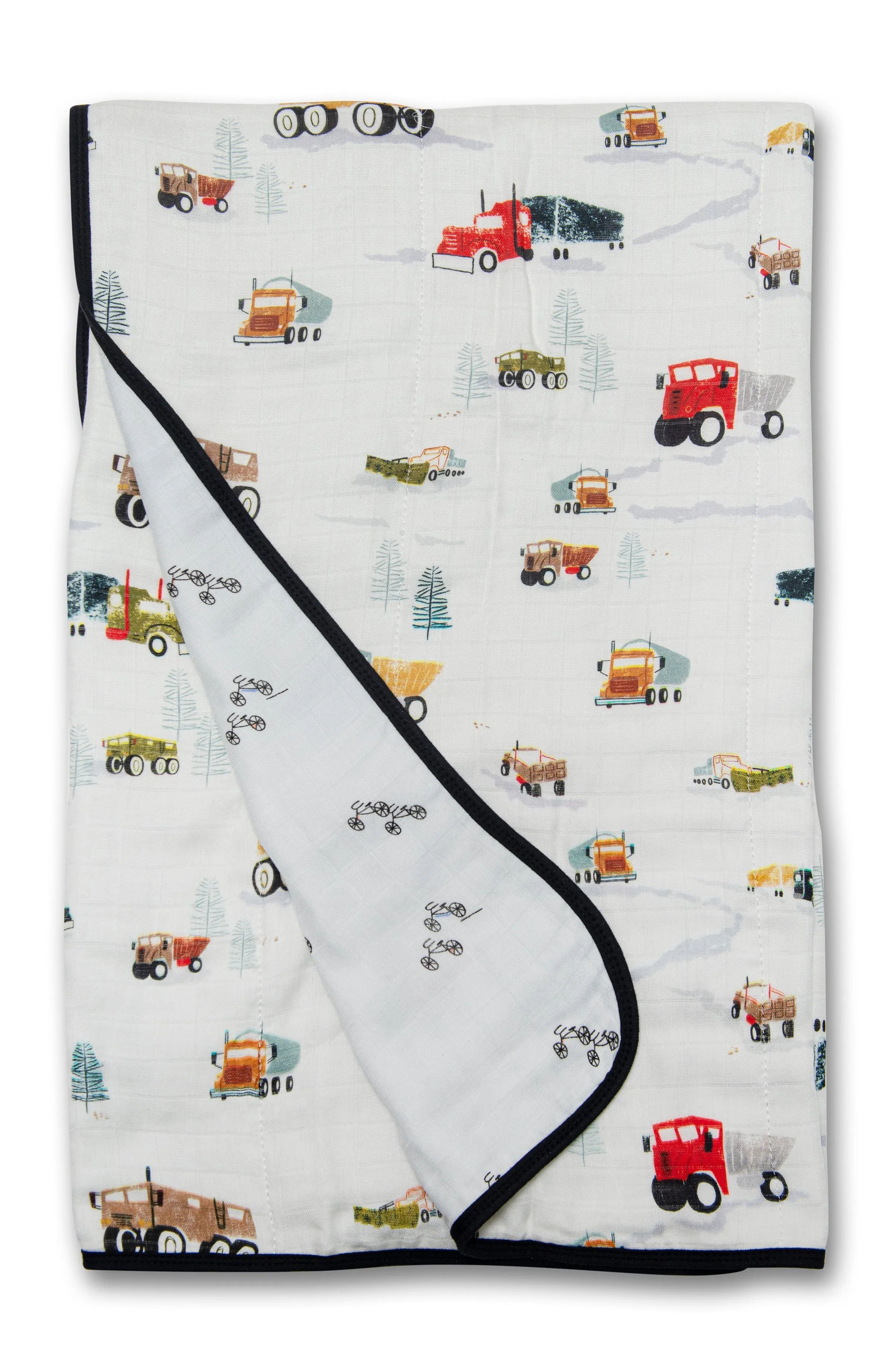 Muslin Quilt - Happy Trucks
